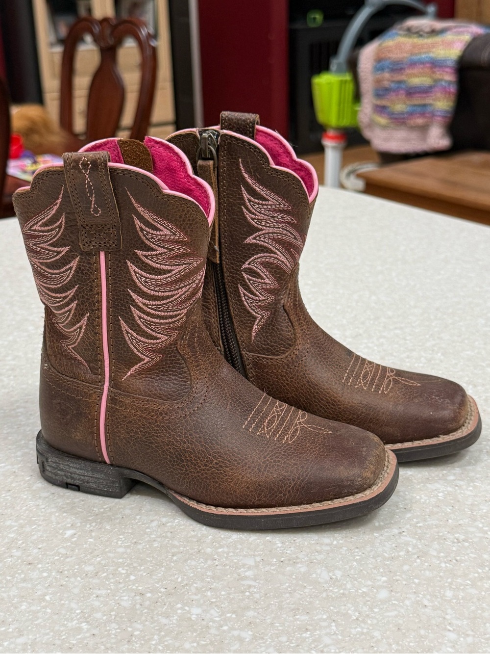 Ariat Toddler Leather Cowgirl Boots